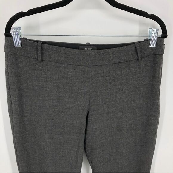 J. Crew Minnie Pants Womens 8 Gray Wool Bi Stretch Dressy Casual Ankle - Picture 2 of 8